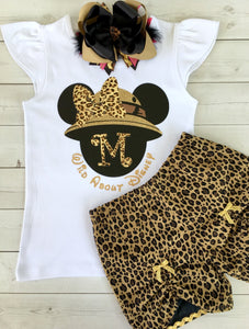 Safari Mouse (Girl) Peek-a-Boo Short Set